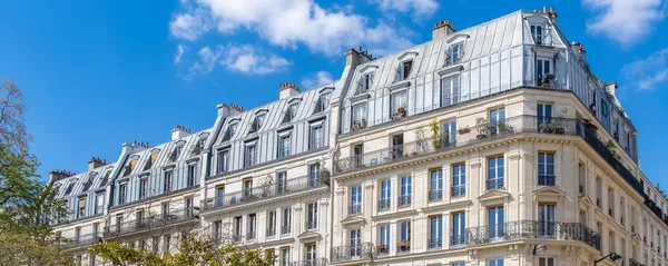 Paris Beautiful Buildings Avenue Republique 11E District — Stock Photo, Image