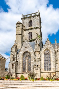 Brittany 'deki Ploermel, Saint-Armel kilisesi, güzel bir anıt.