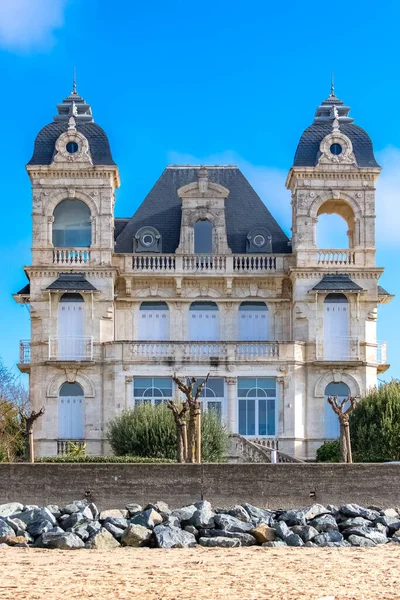 Royan Frankrike Typiskt Belle Epoque Hus Vid Kusten Badort — Stockfoto