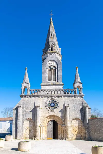 法国的Oleron岛 Saint Denis Oleron教堂 — 图库照片