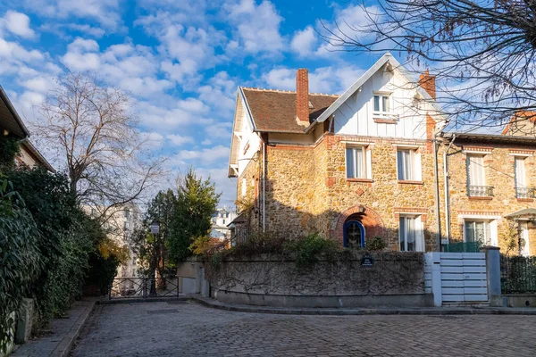 París Pintoresco Barrio Campagne París Distrito 20E — Foto de Stock