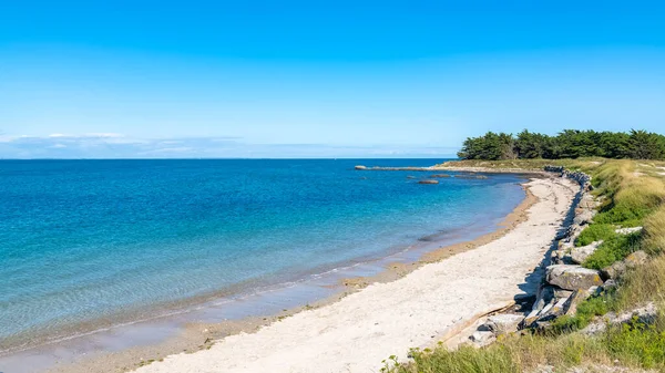 Het Schiereiland Quiberon Bretagne Prachtige Zeegezicht Van Oceaan Rotsachtige Cote — Stockfoto