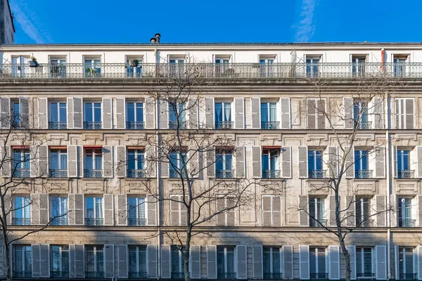 Paris Belo Edifício Avenida Ledru Rollin Arrondissement 11E — Fotografia de Stock