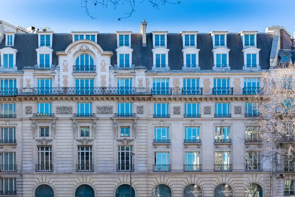 Paris Belo Edifício Rue Royale Bairro Luxo — Fotografia de Stock
