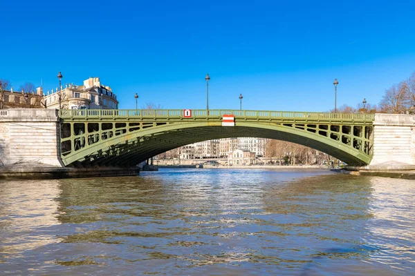 París Panorama Del Puente Sully Ile Cite Vista Sobre Sena —  Fotos de Stock