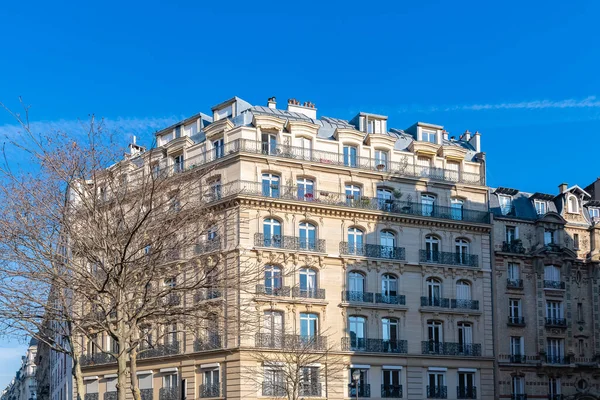 Paris Güzel Bir Bina Ledru Rollin Bulvarı Bölgede — Stok fotoğraf