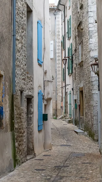 Sauve Medieval Village France View Typical Street Houses — Fotografia de Stock