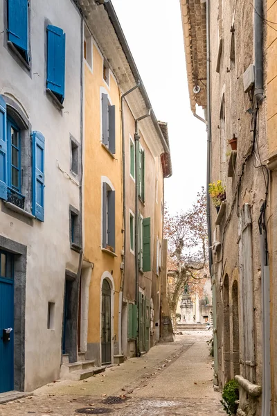 Sauve Borgo Medievale Francia Veduta Strada Case Tipiche — Foto Stock