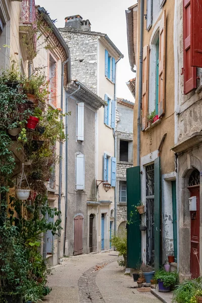 Sauve Pueblo Medieval Francia Vista Calle Típica Casas —  Fotos de Stock