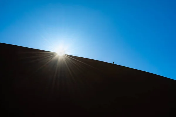 Namibia Namib Desert Photograph Dune Sunrise Backlight — Stock Photo, Image