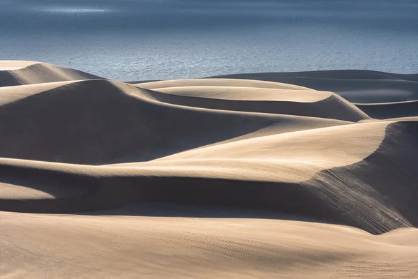 Namíbia Deserto Namíbia Paisagem Dunas Amarelas Caindo Mar — Fotografia de Stock