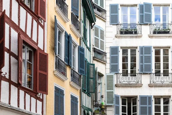 Premium Photo  Facade with doors and windows typical of the south of  france in the basque country bayonne