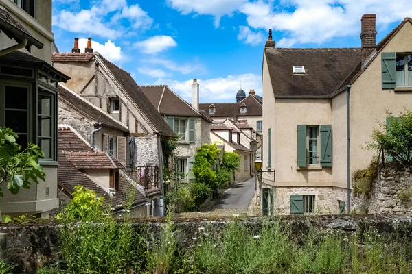 Senlis Cidade Medieval França Casas Típicas Nas Muralhas — Fotografia de Stock