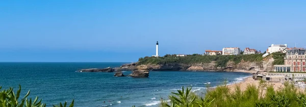 Biarritz France Panorama Sur Plage Grande Plage Été — Photo