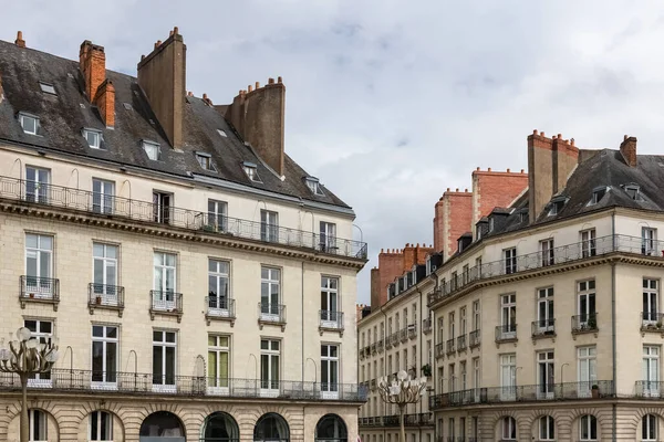 Nantes Prachtige Stad Frankrijk Oude Gebouwen Plaats Graslin Het Historische — Stockfoto