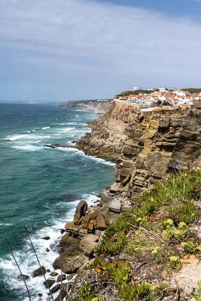 Azenhas Mar Colares Portugal Village Perched Cliffs — Fotografia de Stock