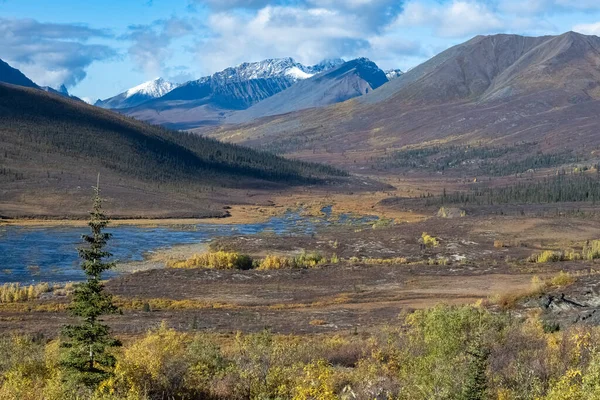 Yukon Kanadzie Dziki Krajobraz Jesienią Parku Tombstone — Zdjęcie stockowe