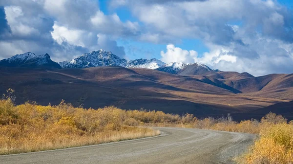 Yukon Kanadě Divoká Krajina Podzim Tombstone Parku Dempster Highway Podzim — Stock fotografie