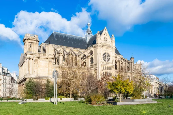 Paris Saint Eustache Church Historic Center — Stock Photo, Image
