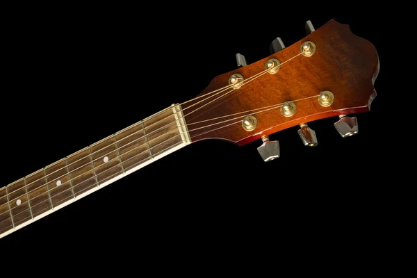Изоляция гитары на черном — стоковое фото