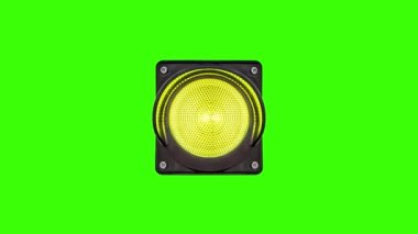 Chomakey üzerinde klasik semafor lambası sinyalleri değiştirir