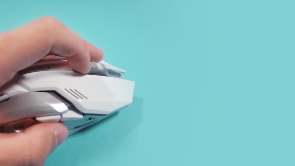 Fingers Clicking Mouse — Vídeo de stock
