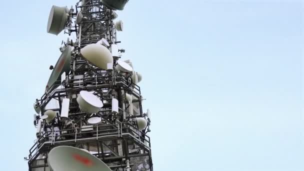 Antenna Telephony Internet Blue Sky — Videoclip de stoc