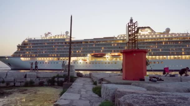 August 2021 Viking Sea Cruise Ship Arriving City Chioggia — Vídeos de Stock