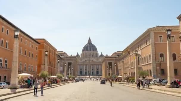 Rome Italy May 2022 Road Leads Peter Square Ancient Catholic — Video