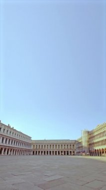 Nisan 2020. Venedik 'teki St. Marks Meydanı' nda