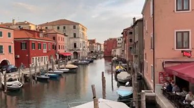 August 2021. Timelapse of Chioggia city