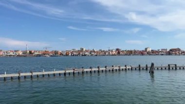 View of Sottomarina from the Chioggia lagoon