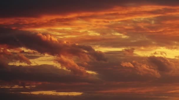 Timelapse Beautiful Red Sunset Sky — Αρχείο Βίντεο