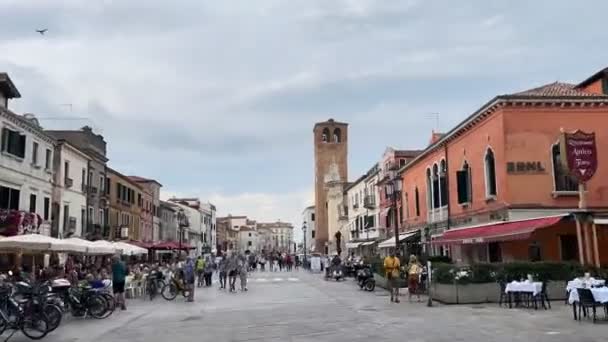 August 2021 Historic Center City Chioggia — Stock videók