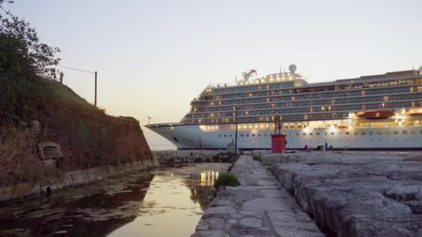 Agosto 2021 Viking Sea Navio Cruzeiro Viking Ocean Cruises — Vídeo de Stock