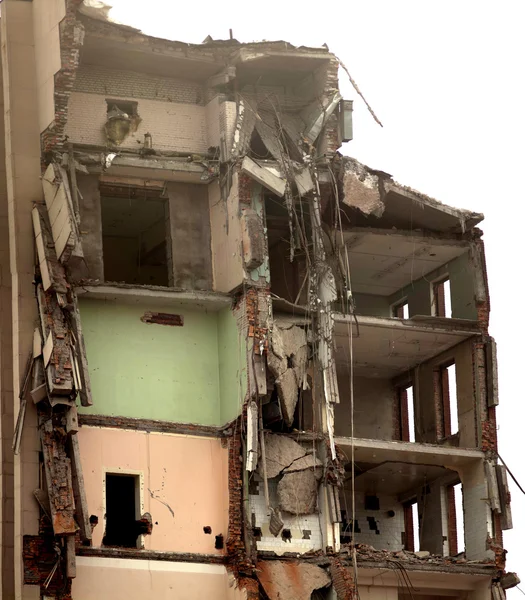 Vernietigde gebouw — Stockfoto