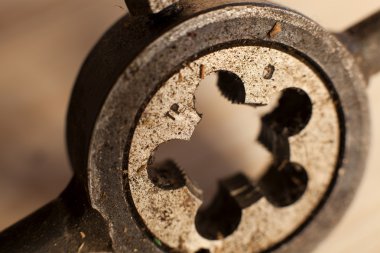 pis, yaşlı, paslı el aletleri