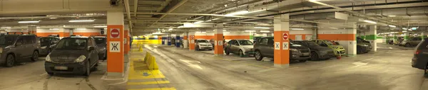 Underground parking with cars. — Stock Photo, Image