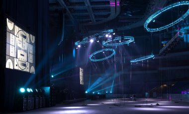 konserde ışık gösterisi