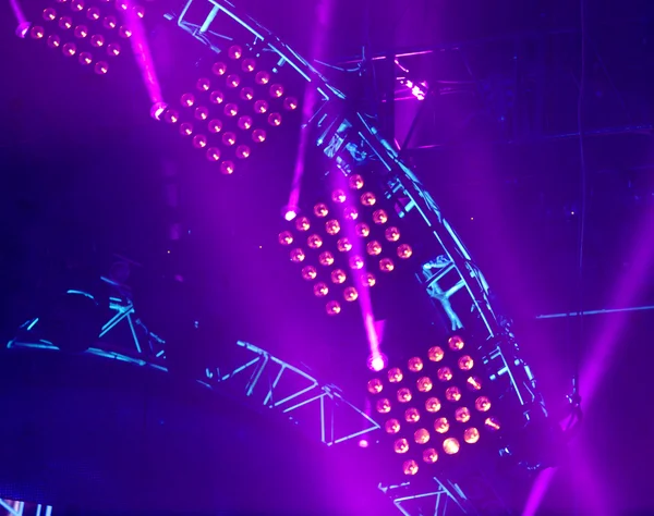 Ljusshow på konserten — Stockfoto