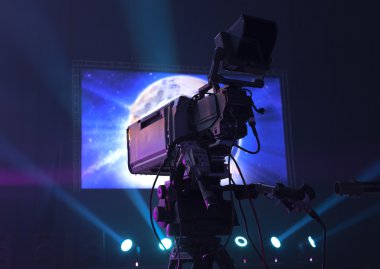 TV stüdyo profesyonel dijital video kamera