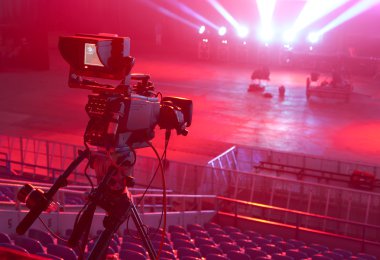 TV stüdyo profesyonel dijital video kamera