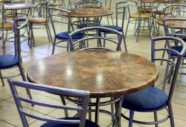 boş kafeterya iç shot.