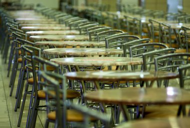 boş kafeterya iç shot.