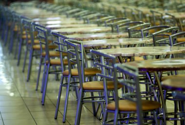 boş kafeterya iç shot.