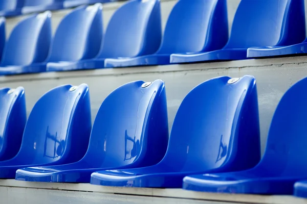 Chairs for the audience in the stadium — Stock Photo, Image