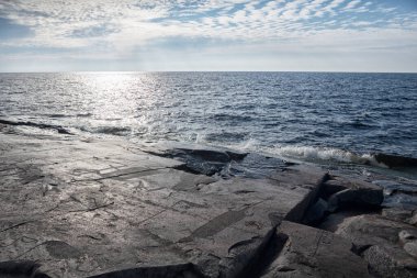 Onega Gölü, Kaleria Burnu, Şeytanın Burnu 'ndaki Antik Petroglifler
