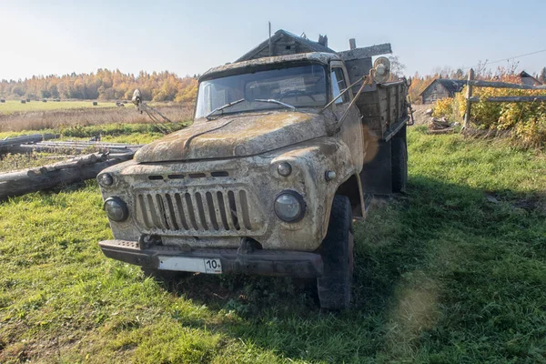Camion Moyen Soviétique Russe Une Capacité Charge Tonnes — Photo