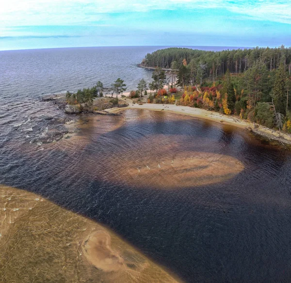 Bela Vista Dos Arredores Lago Onega Rússia — Fotografia de Stock