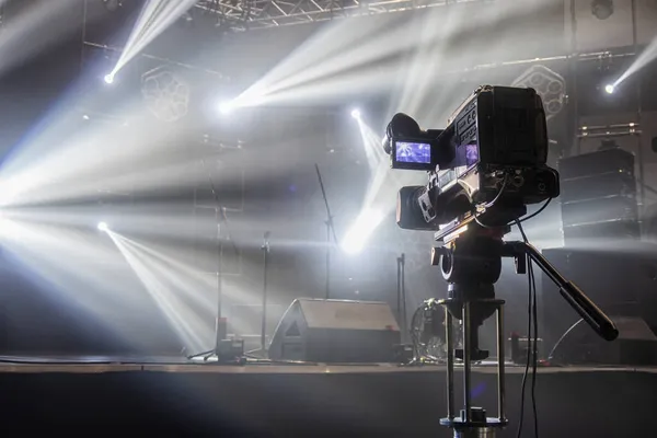 Telecamera Nella Sala Concerto Prima Del Concerto — Foto Stock